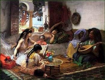 unknow artist Arab or Arabic people and life. Orientalism oil paintings  318 China oil painting art